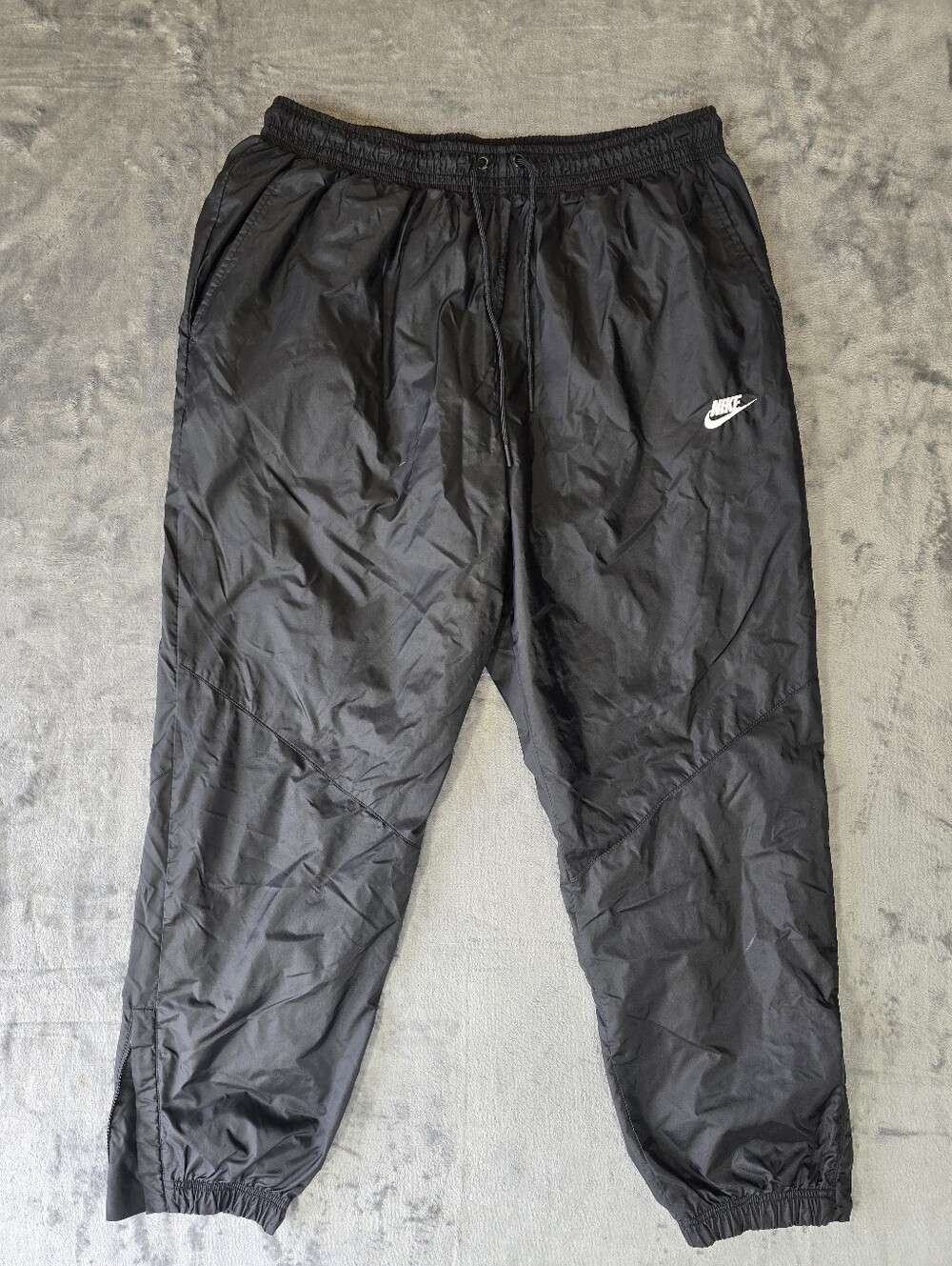 Nike Windrunner Woven Lined Track Pants Size XL Splash Windbreaker Black